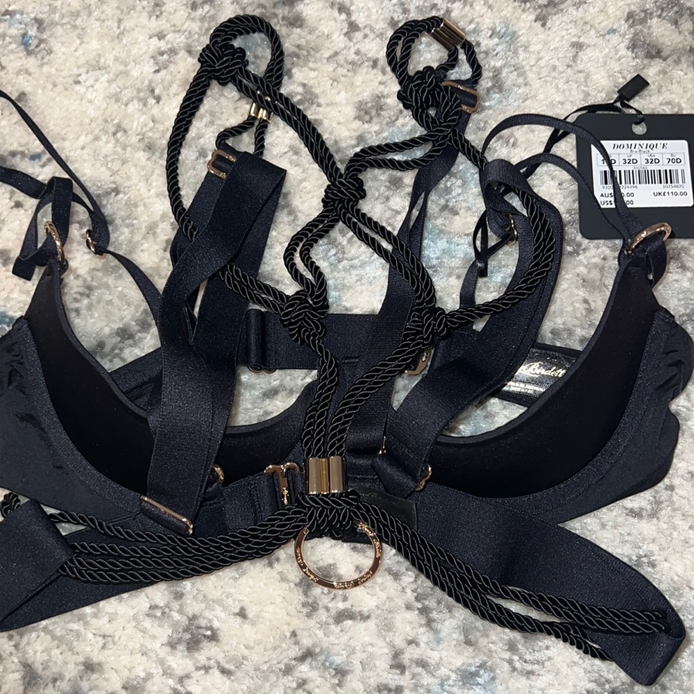Honey Birdette Dominique bondage shibari bra NWT 32D